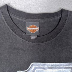 Harley Davidson T Shirt Mens S Black Number 1 Skull Dealer Biker Graphic Tee