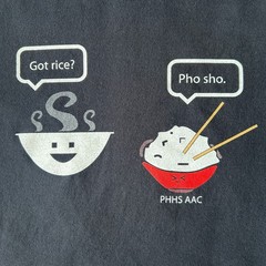 Funny Jerzees Heavyweight Blend Vintage “Got Rice? Pho Sho” Navy Graphic Tee