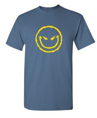 Evil Faces Sarcastic Humor Graphic Novelty Super Soft Ring Spun Funny T Shirt