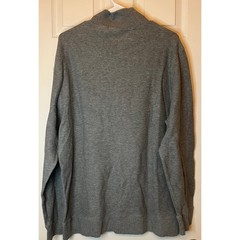 Mens Claiborne Gray Pullover Knit Top Sweater Size XXL