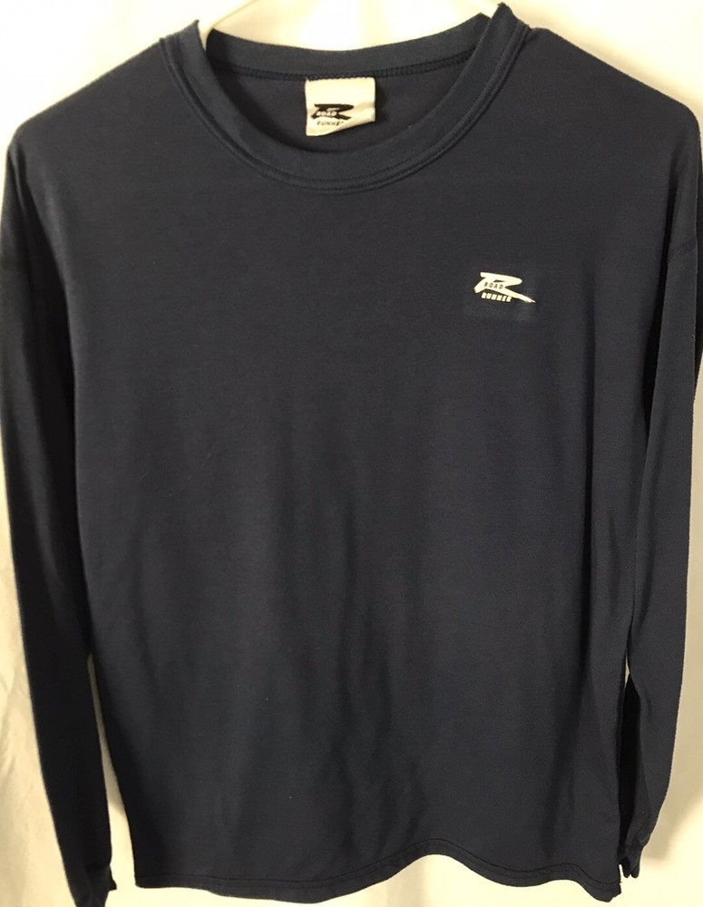 Vtg Road Runner Sports Mens Shirt USA MADE Long Sleeve Fitness outdoor Sport 90s