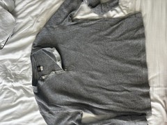 Ralph Lauren RRL Waffle Knit Men’s Henley Size L Grey (Original Price $145)