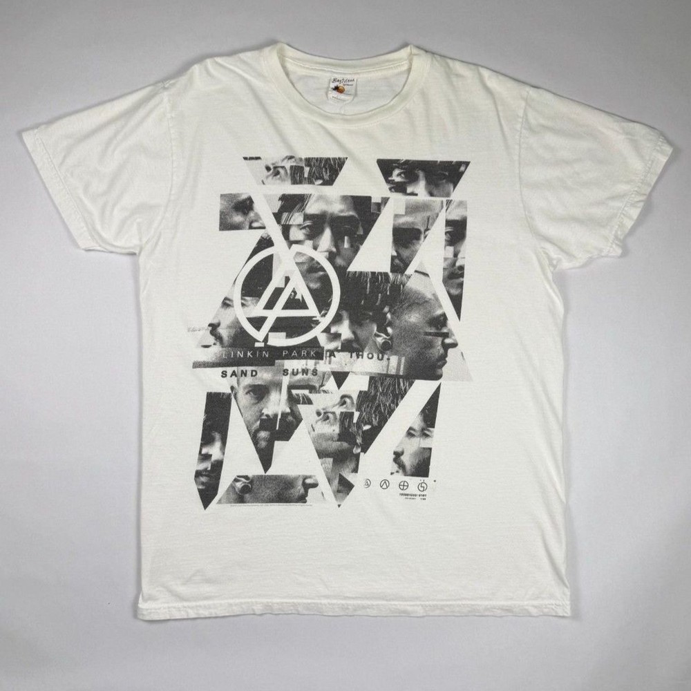 Linkin Park Angels Graphic T-Shirt White Large Bay Island Sportswear 2010