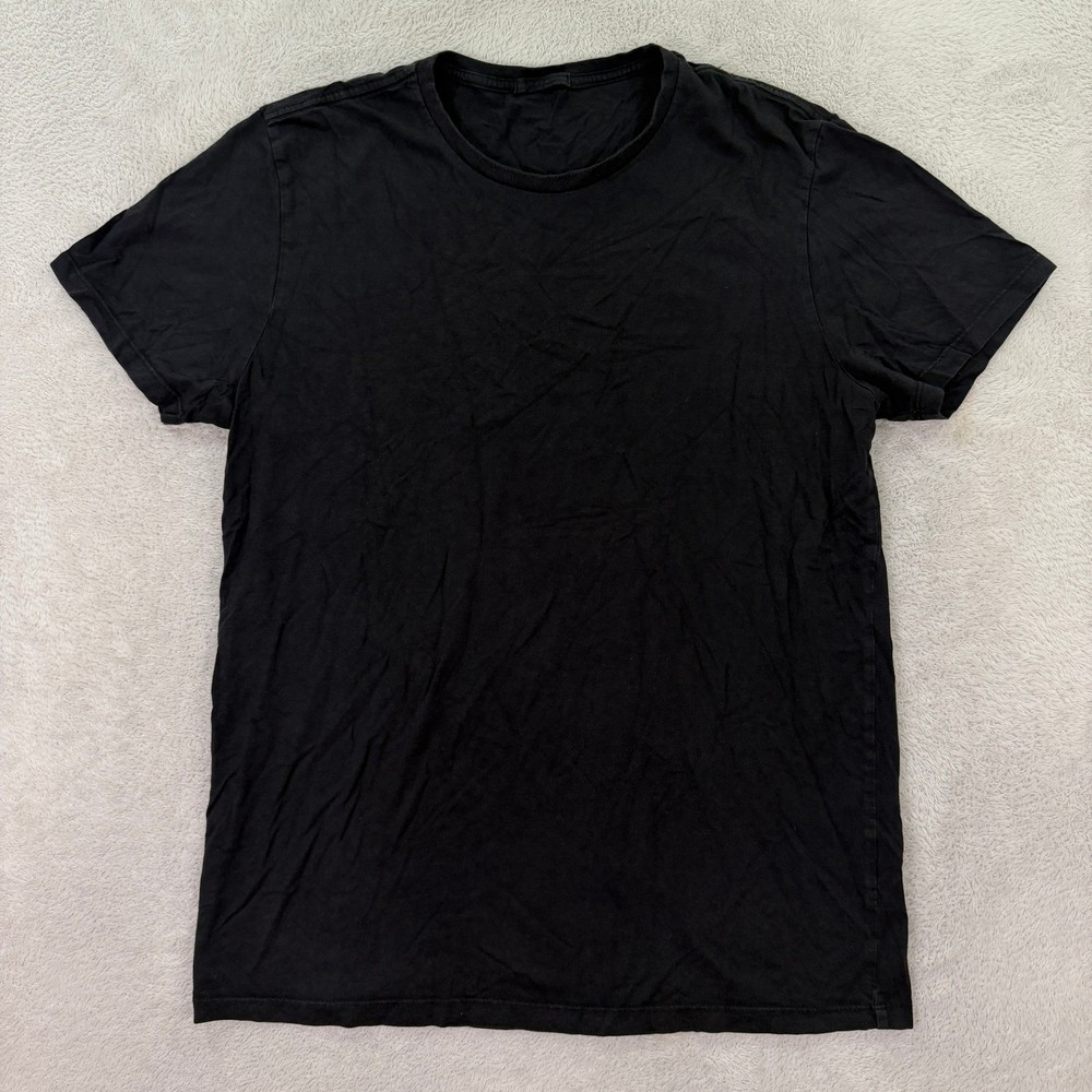 Marine Layer Mens Large T-Shirt Adult Black Supima Cotton Modal Casual Essential