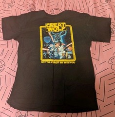 Large Youth Great Wolf Lodge Souvenir T-shirt May The Forest Be With You
