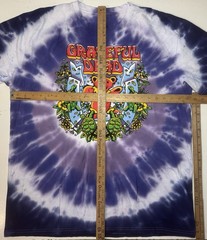 Grateful Dead Band T Shirt Men’s XL Purple Tie Dye Retro Dancing Bear Terrapin