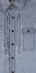 The Territory Ahead Shirt Jacket Men’s Large Long Sleeve Outdoor Gray Pockets