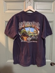 VTG Harley Davidson T Shirt Dubai UAE XL Pocket Blue 2009