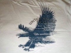 United States 1776 Eagle Unisex White short-sleeve crewneck T-shirt