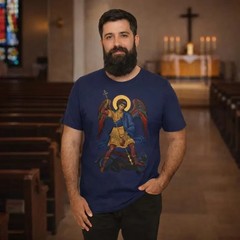 Saint Michael Archangel T-Shirt | Byzantine Catholic Orthodox Christian Tee