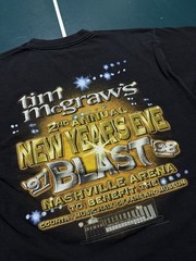 Vintage Tim McGraw T Shirt Mens Medium Black 90s Country Music Made in USA Tee