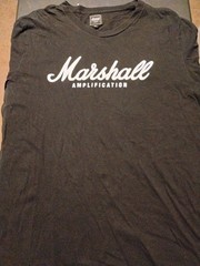 Marshall Amplification Black T-Shirt XL Guitar Amps Official Merch