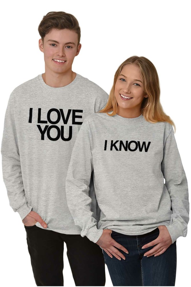 Nerd Galaxy Geek Couple Boyfriend Girlfriend Long Sleeve Tshirt for Men or Women