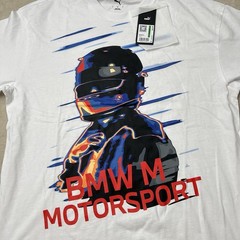 Puma BMW Motorsport Essential Logo T Shirt Men’s Large Vintage Helmet Graphic