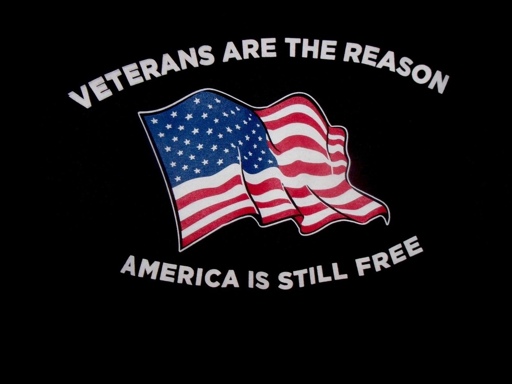 Vetreans are the reason America is still free black 2XL t shirt