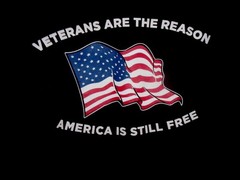 Vetreans are the reason America is still free black 2XL t shirt