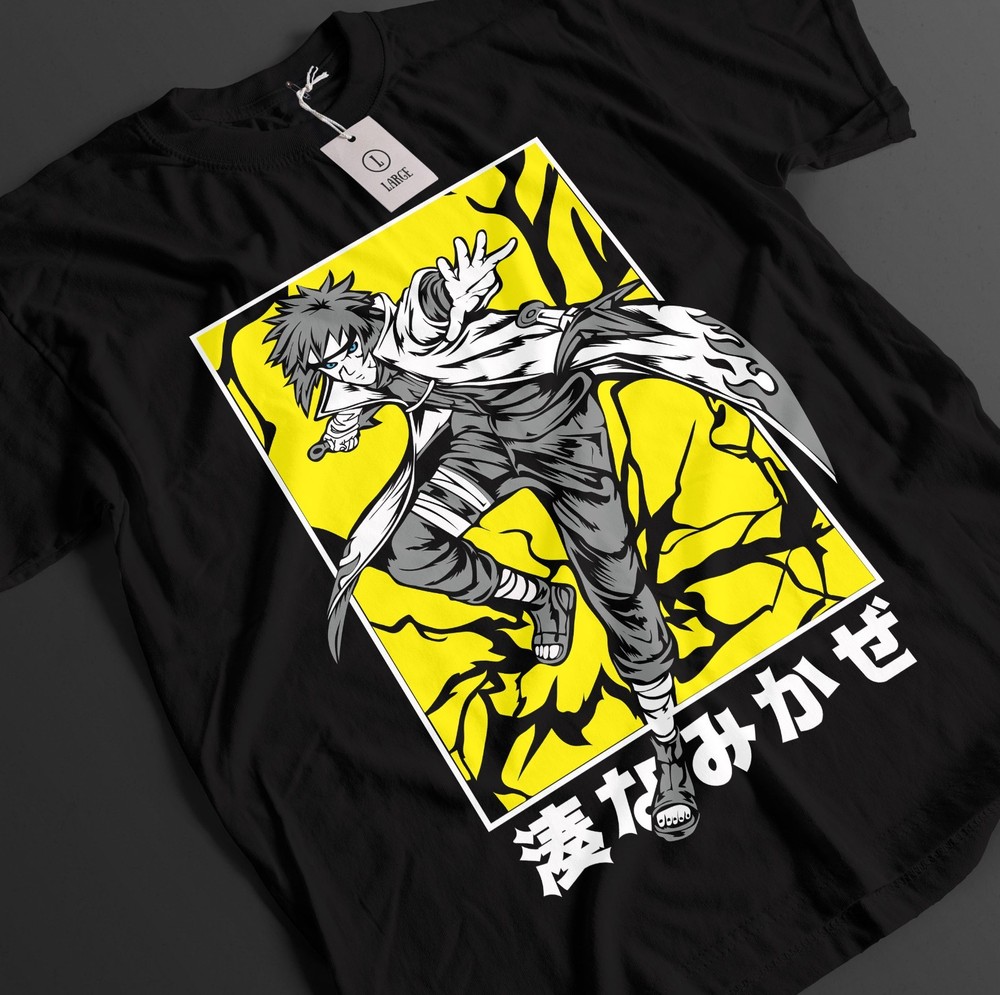 Naruto Shirt Minato Tshirt Kuchina T-Shirt Obito Rin Anime Namikaze Unisex Tee