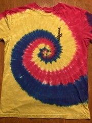 Deathwish Skateboards Tie Dye Shirt Size L 2 Sided Grim Reaper
