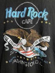 Hard Rock Cafe Shirt Adult M MEDIUM Black Pacsun Washington DC Eagle Rock
