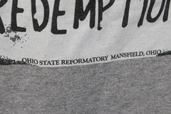 Vintage Mens Medium The Shawshank Redemption Movie Short Sleeve T-Shirt Gray