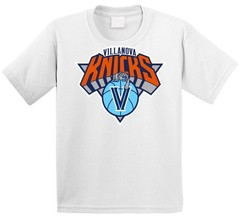 Villanova Knicks New York Mashup Parody Basketball T Shirt