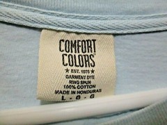 DESIGN STUDIO MENTOR LIGHT BLUE COMFORT COLOR T-SHIRT ADULT MEN’S LARGE