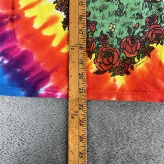 GRATEFUL DEAD Summer Tour Concert Liquid Blue Tie Die Graphic Tshirt Tee Small