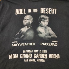 Mayweather/Pacquiao Duel in the Desert/Boxing event Tee ,see description details