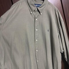 Ralph Lauren BLAKE Silk Cotton XL Shirt Brown Used For 14Y+ Japan