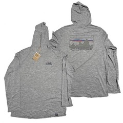Patagonia Men Capilene Cool Daily Graphic Hoody L/S T-shirt ’73 Feather Grey