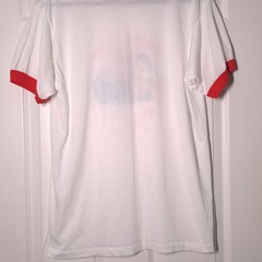 VINTAGE POLKA and DOT Clowns USED Ringer Shirt (XL, Single Stitch, New Jersey)