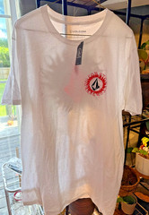 Volcom Stone Company White Skate T-Shirt New with Tags Size L