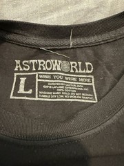 Travis Scott Black T Shirt Mens Large Astroworld 2018 Put On A Happy Face