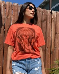 Elefant Hindu India Yoga Meditation Chakra Vintage Graphic Design T-shirt