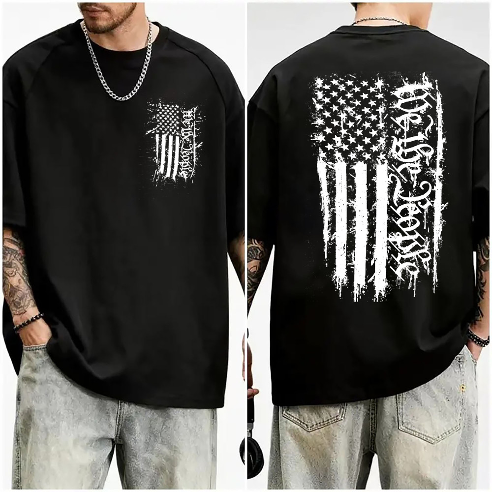 Howitzer Style Men’s T-Shirt PEOPLE FLAG SPRAY Military Grunt MFG