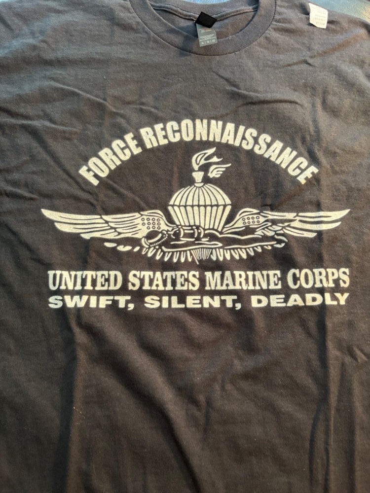 United States Marine Corps USMC t shirt xl mint force Reconnaissance recon