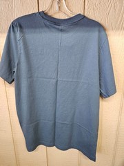 Puma Men’s Logo Active Tee Shirt Stretch Blue Size L- 1865556 – No Tag