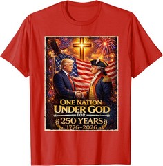 250 Years America Anniversary 250th Trump Washington T-Shirt