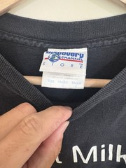 Vintage Shirt Mens L Black Y2K Discovery Channel TV Promo Tee Got Milk Y2K T583