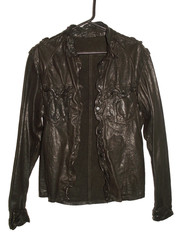 Men’s All Saints MCKAY LEATHER SHIRT jacket overshirt L (ref79) £149.99!!!!!