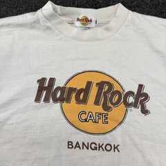 Hard Rock Cafe Bangkok Shirt Mens XL White Logo Tourist Souvenir Tee Thailand