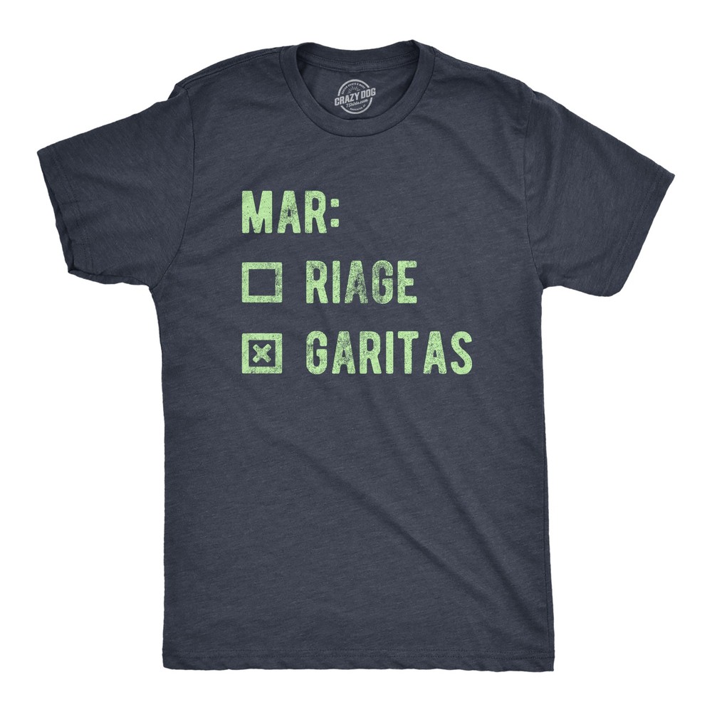 Mens Marriage Margaritas T Shirt Funny Checklist Drinking Married Joke Tee for