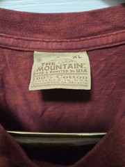 VINTAGE The Mountain Shirt Mens XL Red Tie Dye Native American 90s Eagle