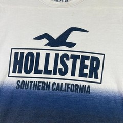 Hollister Ombre T Shirt Men’s Large Crewneck Blue Must Have Collection Logo