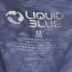 Liquid Blue Jimi Hendrix Purple Haze T-Shirt Mens Medium Tie Dye Rock Tee Guitar