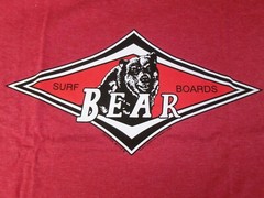 BEAR SURFBOARDS BIG & TALL SIZE 3XLT RED COLOR SILK SCREENED NEW