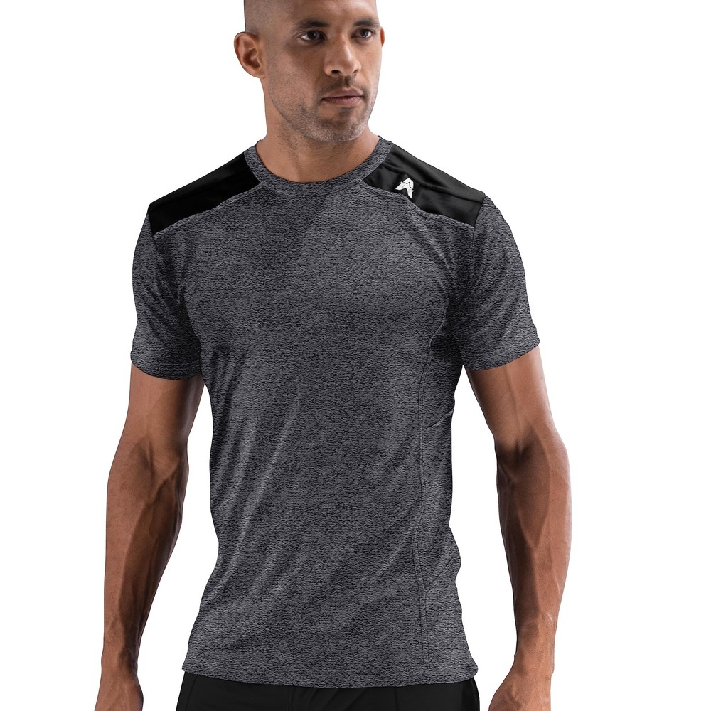 Hyperflex Mens Workout Shirts – Breathable Fitted Stretch Fabric Moisture Wic…