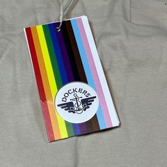 Dockers Pride Collection Tank Top XXL Tan Rainbow Sunburst Sleeveless Shirt