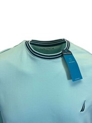 Nautica Men’s T-Shirt Performance Short Sleeve Sea Green (S16) + Sea Blue (S17)