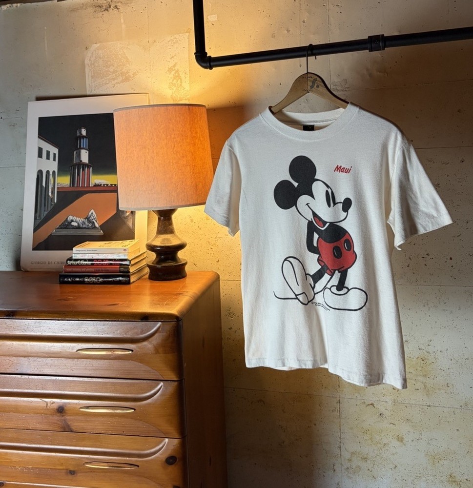 Vintage 70s / 80s Mickey Mouse Maui Hawaii T-Shirt Size S Made In USA